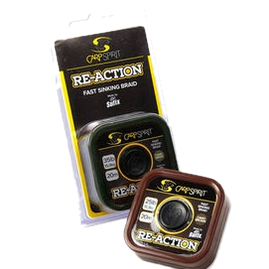 Поводок карповый Sufix Carp Spirit Reaction Braid Camo Brown 20м 35lb/13.5кг (коричневый камуфляж)