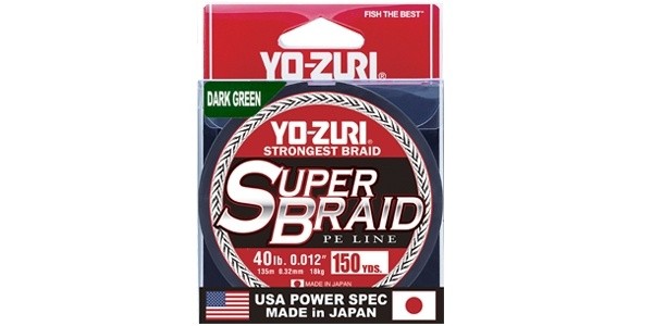 Плетеный шнур YO-Zuri PE Superbraid 300YDS Dark Green 