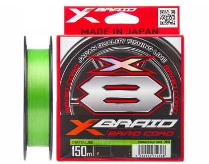 Шнур YGK X-Braid Braid Cord X8 150m (Green)