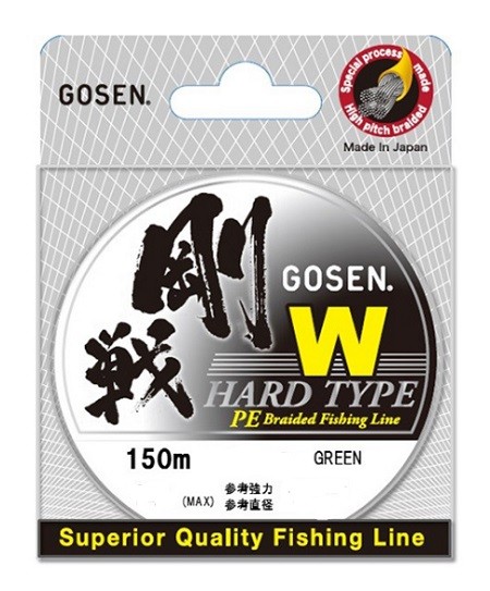 Шнур Gosen W 4 braid Hard Type 150м Moss Green 