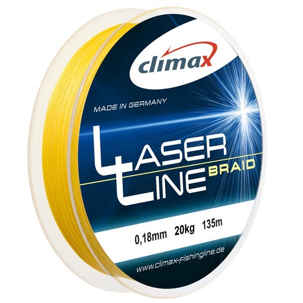 Шнур Climax Laser Line Braid 100m (5шт х100m connected) Yellow new2017 