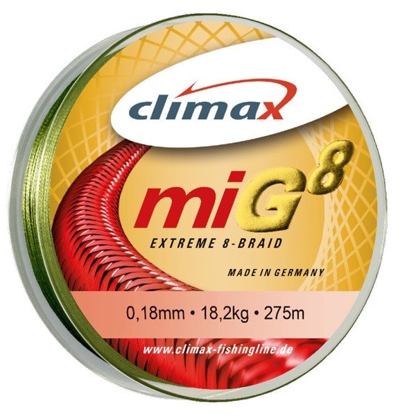 Шнур Climax Mig8 Braid 275m (Olive-Green) new2017