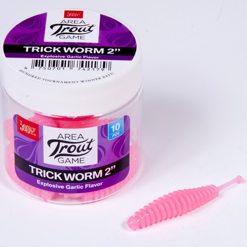 Слаги съедобные Lucky John Pro Series TRICK WORM 2,0in (05.00) 10шт