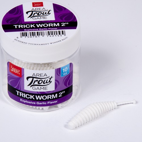Слаги съедобные Lucky John Pro Series TRICK WORM 2,5in (06.35) 7шт