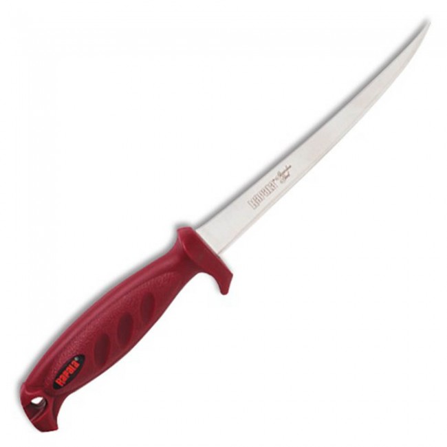 Филейный нож Rapala Hawk 126SP (лезвие 15 см, красн. рукоятка, с чехлом)