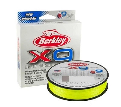 Шнур плетеный Berkley X9 Braid Fluro Green 300m 