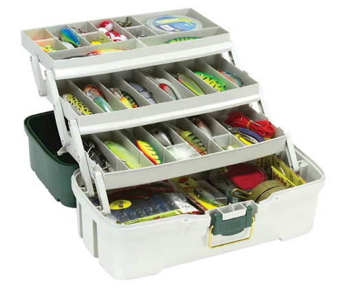 Ящик Plano 3х ярусный 3 Tray цвет Green/White (38.1cm x 22.4cm 20.6cm)
