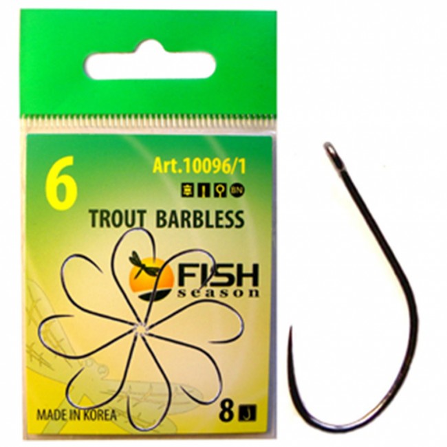 Крючок Fish Season TROUT BARBLESS с большим ухом