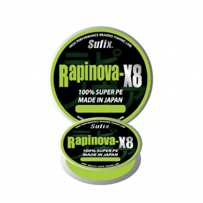 Леска плетеная SUFIX Rapinova-X8 150м зеленая PE