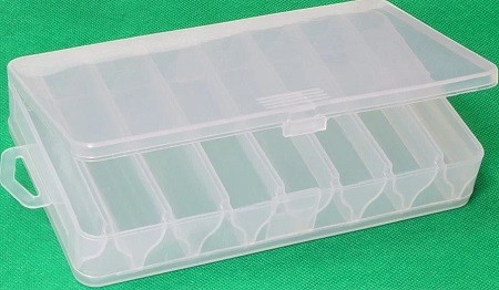 Коробка Kosadaka TB-S32-CL, 19.5*11*3.6см, двухсторонняя, прозрачная