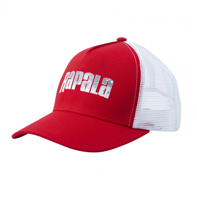 Кепка Rapala c сеткой Splash logo (красная)