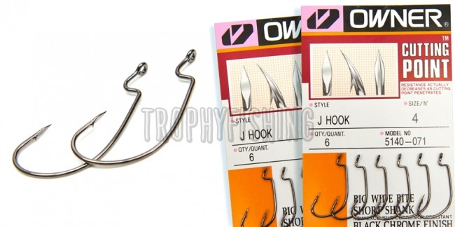 Крючок OWNER C'ultiva 5140 J-Hook (размер №04  в упаковке 6шт)