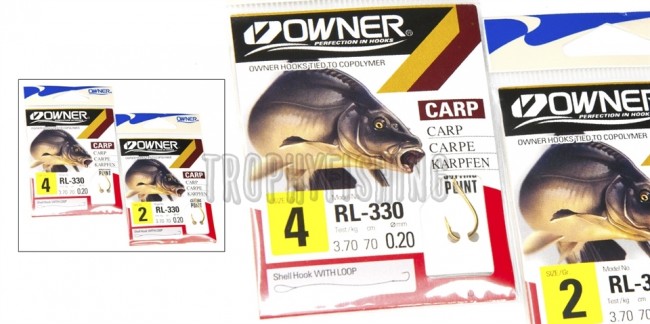 Крючок OWNER 50330 с поводком с петлей 70см RL-330