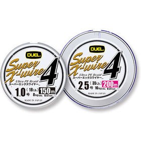 Плетеный Шнур Duel PE Super X-Wire 4 150m 5Color-Yellow Marking