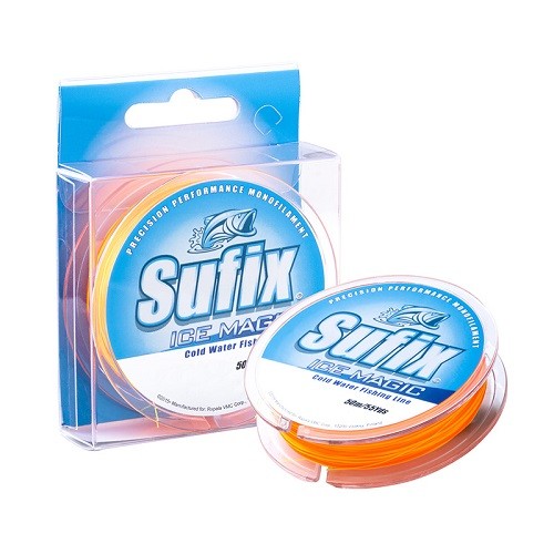 Леска зимняя SUFIX Ice Magic 50 м бело-розовая 