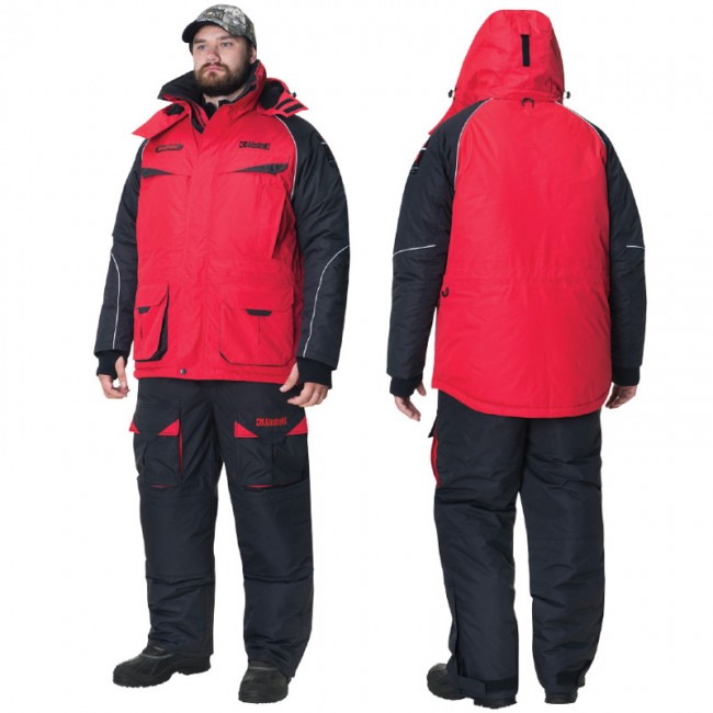 Костюм зимний Alaskan NewPolar красный/черный  (куртка+полукомбинезон)
