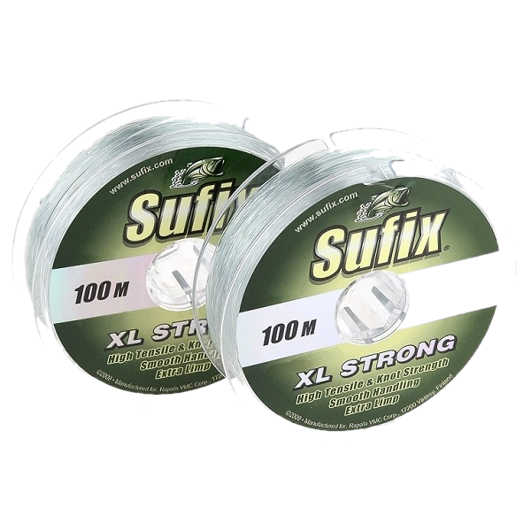 Леска SUFIX XL Strong x10 платина 100м, 10 штук в упаковке