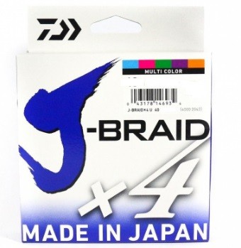 Плетеный шнур Daiwa J-Braid x4E  300m (Multicolor)