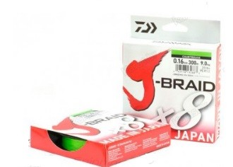 Плетеный шнур Daiwa J-Braid x8E 150m,  (Chartreuse)